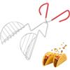 Leapiture Pinza per conchiglia per taco Pinza per macchina per taco per pressa per taco per friggitrice per taco per conchiglia per taco Porta conchiglia per conchiglia