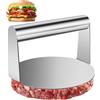 UQMIQURA Pressa per hamburger in acciaio inox 304, 5,5 pollici, Smasher Hamburger Round in acciaio inox Burger Pattie Press, pressa per hamburger, Patties, BBQ