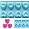 Generic Stampo in silicone a forma di cuore, 8 teglie da dessert in silicone - per caramelle - Per San Vacanze Torta Decorare Dolci Dolci Festa Arte Resina Artigianale Cucina