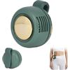 EliphonTowne Ventilatore a clip a 3 velocità, senza lama, girevole a 360°, per vestiti, ricaricabile tramite USB, ventaglio portatile per colletto in vita, essenziale per l'estate per viaggi, ufficio