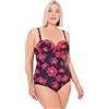 Ulla Popken Donna Costume Intero Nero 52