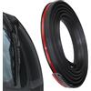 Generisch Weating Striping - Rivestimento per bordi in gomma, profilo H | Guarnizione flessibile anti-polvere per parabrezza auto, rivestimento isolante universale per pickup Minivan Windsc