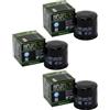 Hiflofiltro Filtro olio Set 3 pezzi HiFlo HF204 per Arctic Cat Honda Kawasaki Suzuki Triumph Yamaha