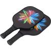 Generic Set da Paddle Leggero per Pickleball in Fibra di Carbonio con Palline da 26 e 40 Buche per Partite in Interni Ed Esterni