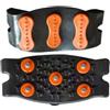 Generico Scarpe Ice Grips - Tacchette da neve regolabili Ramponi antiscivolo in 2 pezzi, Punte di trazione | Protezione delle calzature invernali Escursionismo Arrampicata Pesca Corsa Alpinismo Attrezzatura di