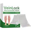 Filvczt Varicose Microneedle Patch, con cura idratante profonda, 4 pezzi, cerotti idratanti per le gambe, levigante delle gambe, delicato effetto di serraggio e comfort non appiccicoso, per adulti