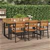 Vidaxl Tavolo Giardino con Gambe a U 200x90x75cm Legno Massello Acacia