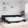 Vidaxl Divano Letto con Letto Estraibile Nero 80x200 cm in Velluto