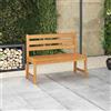 Vidaxl Panchina da Giardino 114 cm in Legno Massello di Teak