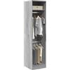 Vidaxl Armadio Grigio Sonoma 50x50x200 cm in Legno Multistrato