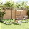 Vidaxl Recinzione da Giardino con Picchetti 48 pz 95 x 50 cm Argento