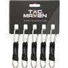 Pentagon moschettone pentagonale per chiavi 5mm, grigio,