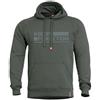 Pentagon Phaeton Felpa con cappuccio Born for Action, verde mimetico,