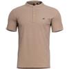 Pentagon Levantes Henley maglietta con bottoni, marrone tan,