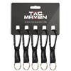 Tac Maven moschettone con ciondolo 6mm, nero,
