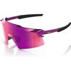 100% Aerocraft occhiali da sole, cromo viola lucido - specchio multistrato viola,