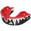Adidas Gen4 Platinum paradenti, nero, bianco e rosso,