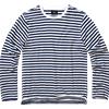 Brandit T-shirt a maniche lunghe a righe blu navy da uomo, blu-bianco,