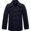 Brandit Cappotto Pea Coat, blu navy,
