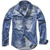 Brandit Riley camicia denim, blu,