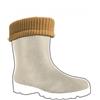 Demar Young 2 Fursoletta imbottita per scarpe, beige,