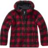 Brandit Teddy giacca in pile da donna, rosso/nero,