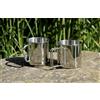 BasicNature Space Safer Mini tazza in acciaio inox 0,35 l manico pieghevole,