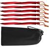 BasicNature Y-Stake picchetti per tende a spirale 25 cm, rosso 6 pz.,