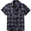 Brandit Check camicia a maniche corte, nero/grigio,
