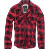 Brandit Checkshirt camicia, rossa e nera,
