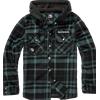 Brandit Eddy camicia con cappuccio, nera e verde,
