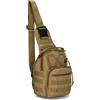DRAGOWA Tactical Crossbody borsa a tracolla, koyote,