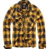 Brandit Camicia a maniche lunghe, nero-giallo,