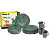 Brunner Lunch Box Venetian set di utensili da campeggio, verde,