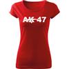 DRAGOWA AK-47 t-shirt a maniche corte da donna 150 g/m², rosso,