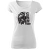 DRAGOWA León t-shirt corta da donna 150g/m2, bianco,
