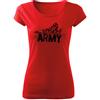 DRAGOWA Nabis t-shirt corta da donna 150g/m2, rosso,
