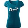 DRAGOWA queen t-shirt corta 150g/m2, blu petrolio,
