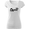 DRAGOWA Queen t-shirt da donna, bianco 150g/m2,