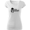 DRAGOWA Spartan Army t-shirt donna, bianco 150g/m2,