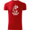 DRAGOWA Muscle Army Man maglietta 180g/m2, rossa,
