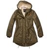 Brandit Marsh Lake giacca invernale parka da donna con cappuccio, oliva,