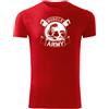 DRAGOWA Muscle Army maglietta fitness 180g/m2, rossa,