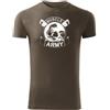 DRAGOWA Muscle Army maglietta fitness 180g/m2, oliva,