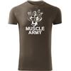 DRAGOWA Muscle army team maglietta oliva 180g/m2,
