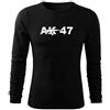 DRAGOWA Fit-T t-shirt a maniche lunghe AK-47 160 g/m², nero,