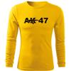 DRAGOWA Fit-T t-shirt a maniche lunghe AK-47 160 g/m², giallo,