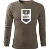 DRAGOWA Fit-T t-shirt a maniche lunghe army boy 160 g/m², oliva,