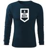DRAGOWA Fit-T maglietta a maniche lunghe army boy 160 g/m², blu scuro,