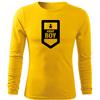 DRAGOWA Fit-T T-shirt manica lunga militare, giallo 160g/m2,